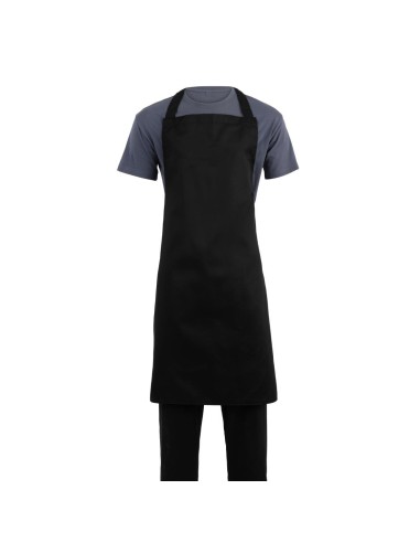 Tablier bavette noir XL Whites - Protection professionnelle