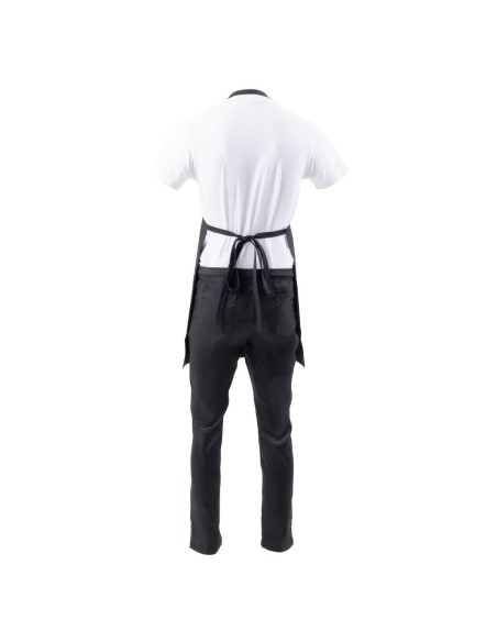 Tablier bavette noir Chef Works - 2 poches plaquées