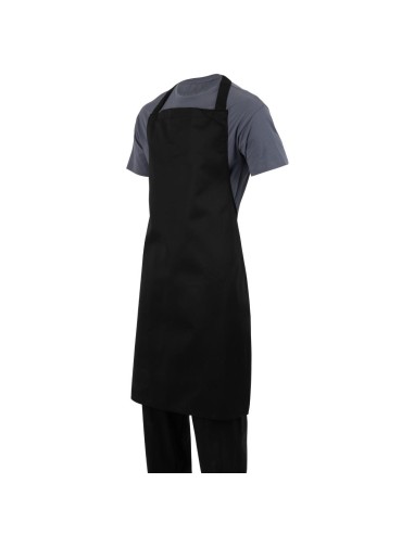 Tablier bavette noir XL Whites - Protection professionnelle