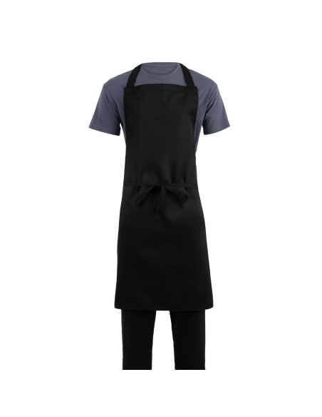 Tablier bavette noir XL Whites - Protection professionnelle