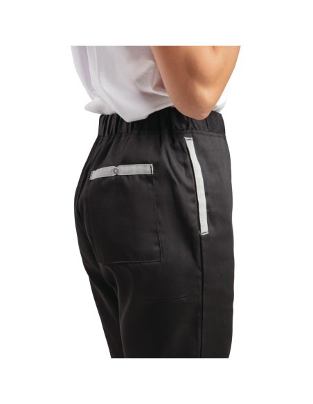 Pantalon de cuisine Southside noir L - Slim mixte