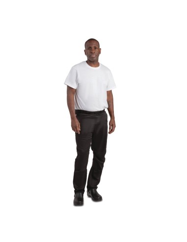 Pantalon de cuisine Southside noir L - Slim mixte