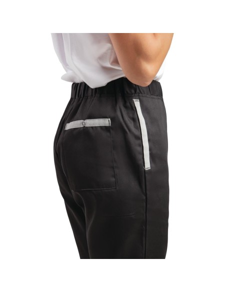 Pantalon de cuisine Southside noir M - Slim et respirant