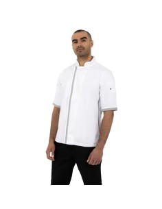 Veste de cuisine blanche à manches courtes Southside M 2