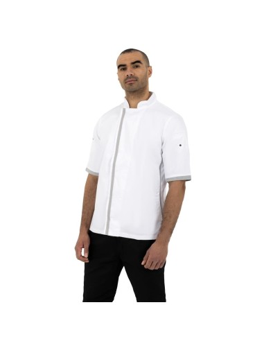 Veste de cuisine blanche à manches courtes Southside M