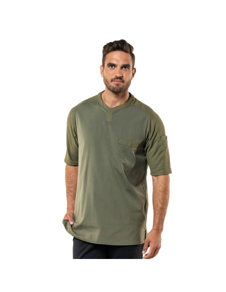 T-shirt mixte manches courtes Vert L Chaud Devant Valente UFX