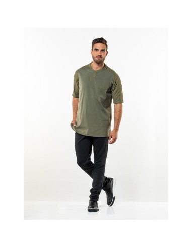 T-shirt mixte manches courtes Vert L Chaud Devant Valente UFX