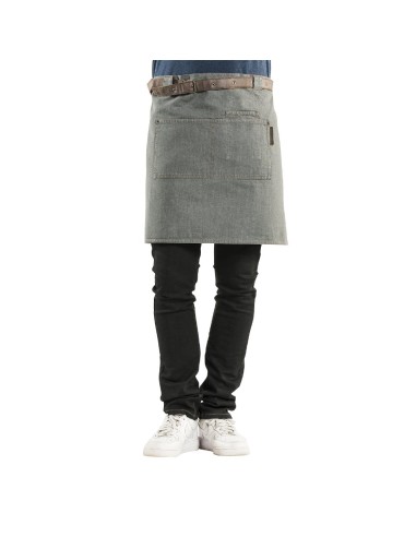 Tablier mixte Chaud Devant Forene Denim gris 70x50 cm