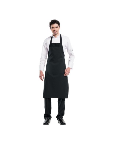 Tablier bavette Chaud Devant BasiX noir - 100x100 cm
