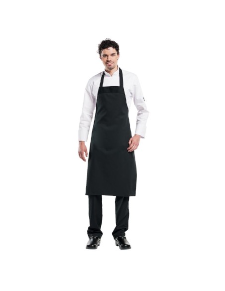 Tablier bavette Chaud Devant BasiX noir - 100x100 cm
