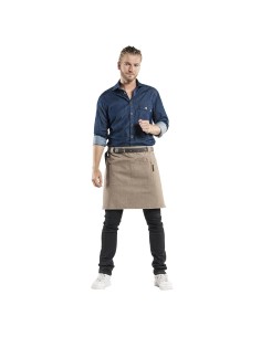 Tablier mixte Chaud Devant Forene Denim marron 70x50 cm