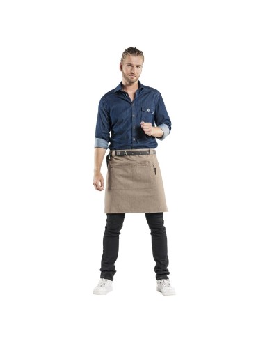Tablier mixte Chaud Devant Forene Denim marron 70x50 cm