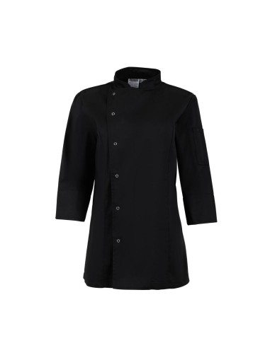 Veste de cuisinier femme ajustée Whites noire M
