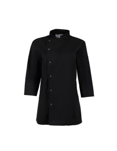 Veste de cuisinier femme ajustée Whites noire - taille S