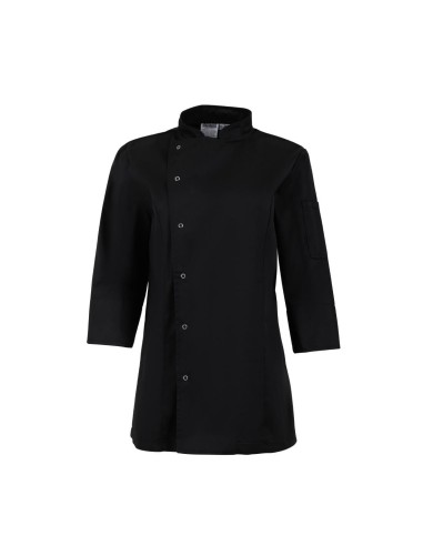 Veste de cuisinier femme ajustée Whites noire - taille S