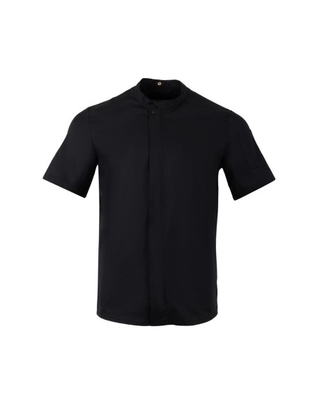 Veste de cuisinier Southside Harlem noire S - maille respirante