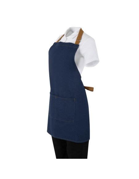 Tablier court Southside denim bleu - taille unique