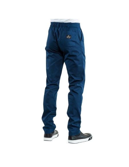 Pantalon de cuisinier Marino Chaud Devant 54 - Bleu