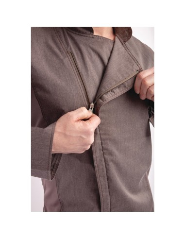 Veste de cuisine légère Hartford Chef Works gris - M