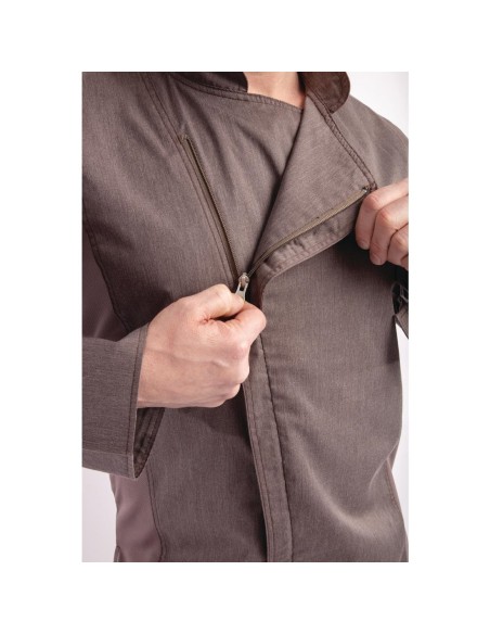 Veste de cuisine légère Hartford Chef Works gris - S