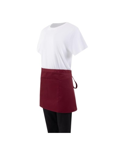 Tablier serveur court Whites bordeaux - 750x373 mm