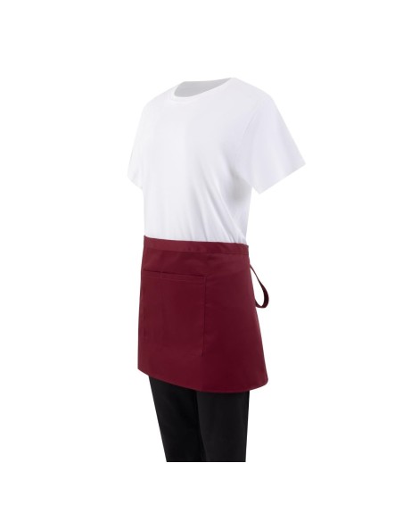 Tablier serveur court Whites bordeaux - 750x373 mm
