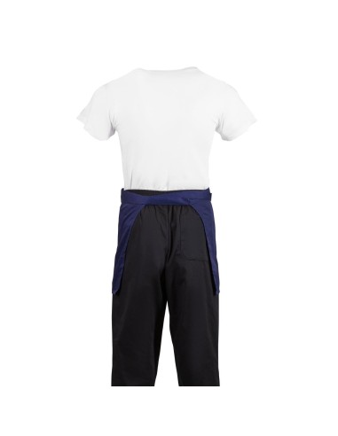 Tablier serveur court Whites bleu marine - 750x373 mm