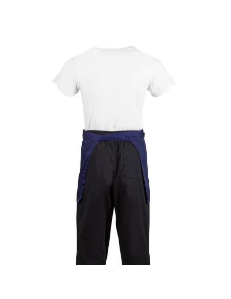Tablier serveur court Whites bleu marine - 750x373 mm