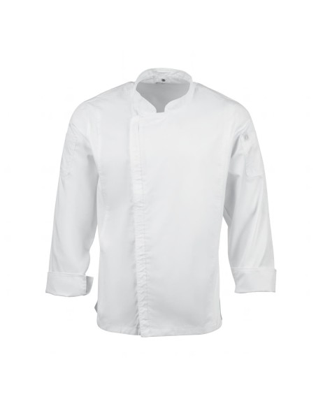 Veste de cuisine légère Hartford Chef Works blanche S