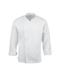 Veste de cuisine mixte légère Hartford Chef Works blanc M