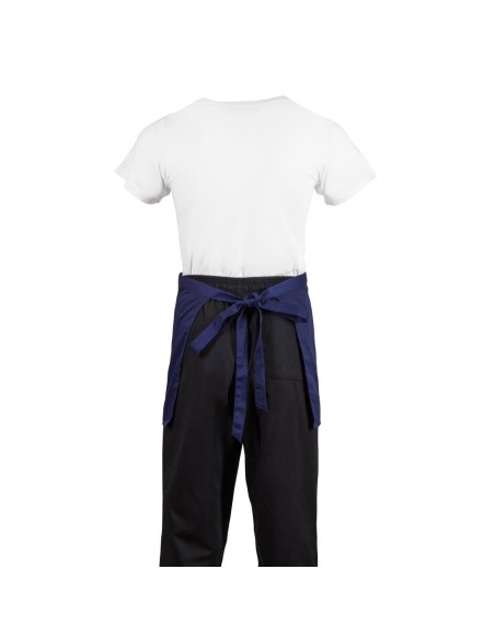 Tablier serveur court Whites bleu marine - 750x373 mm