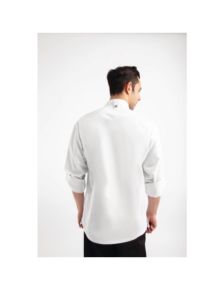 Veste de cuisine légère Hartford Chef Works Urban blanche L