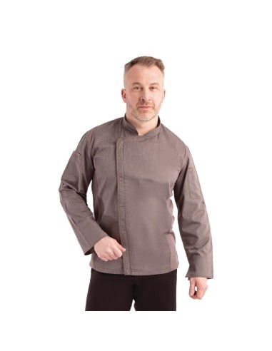 Veste de cuisine légère Hartford Chef Works gris - S