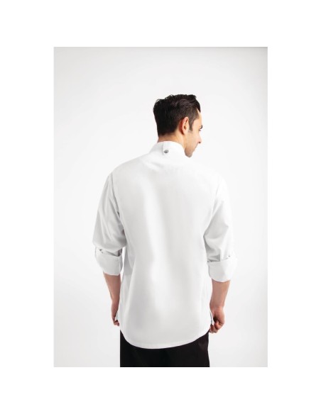 Veste de cuisine mixte légère Hartford Chef Works blanc M