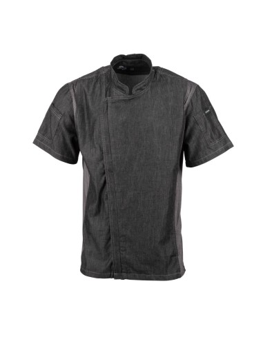 Veste de cuisine denim courte Chef Works Urban Delancey S