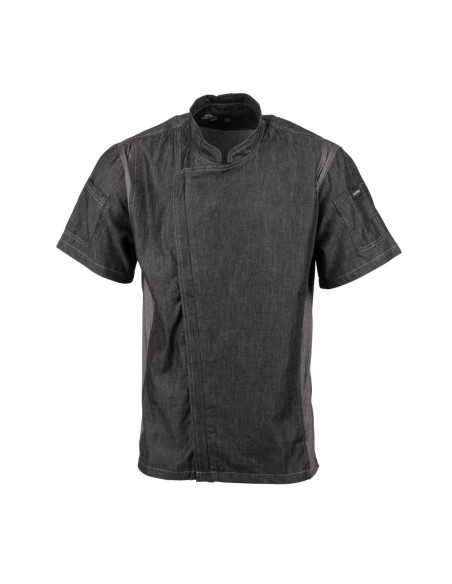 Veste de cuisine denim courte Chef Works Urban Delancey S