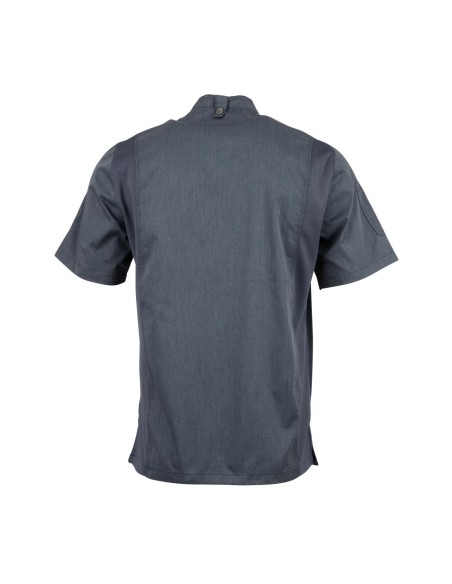 Veste de cuisine légère à manches courtes Springfield Chef Works - Bleu