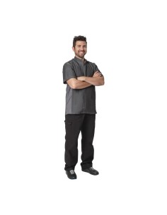 Veste de cuisine denim courte Chef Works Urban Delancey S 2