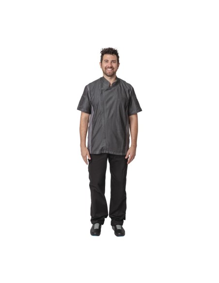 Veste de cuisine denim courte Chef Works Urban Delancey S