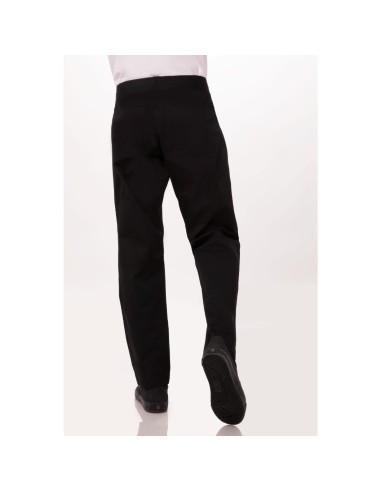 Pantalon slim léger Chef Works noir XL - Confort cuisine