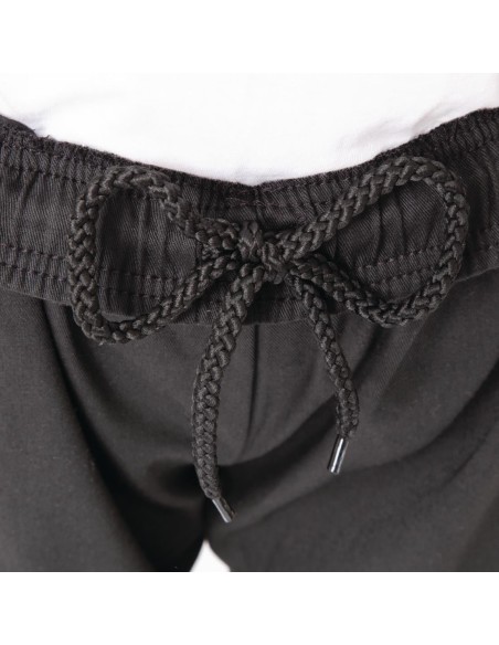 Pantalon de cuisine noir Nisbets Essentials M