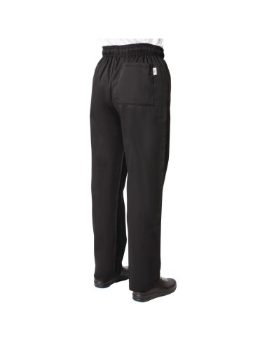Pantalon de cuisine noir Nisbets Essentials XS - léger et résistant