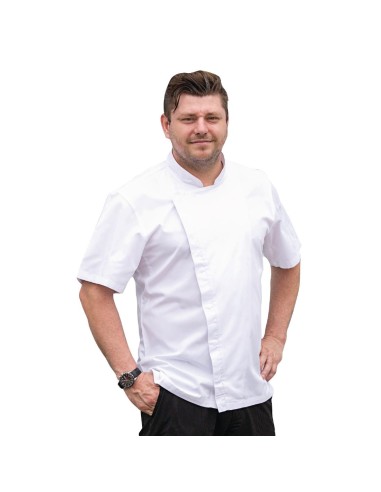 Veste de cuisinier courte Chef Works Cannes L - Blanc
