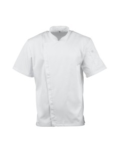 Veste de cuisinier courte Chef Works Cannes M - Blanc