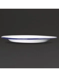 Assiette plate en acier émaillé Olympia 300mm lot de 6 2