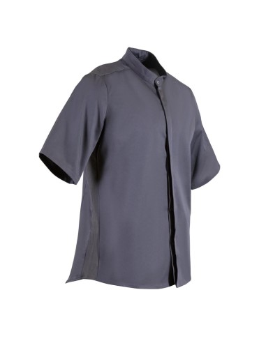 Veste col officier Southside gris anthracite S - Cuisine