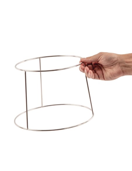 Support inox pour plateau fruits de mer Olympia - 175 mm