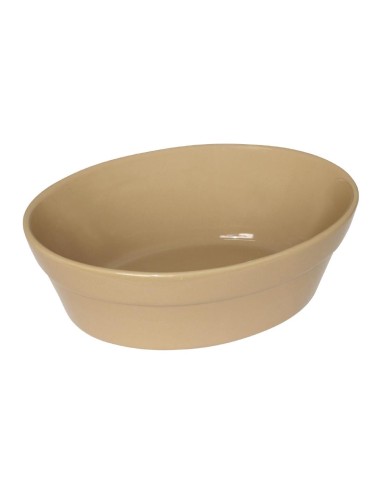 Plats à gratin ovales Olympia Stoneware 180x133 mm - Lot de 6