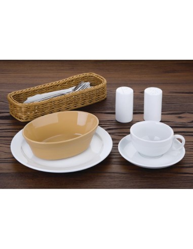 Plats à gratin ovales Olympia Stoneware 180x133 mm - Lot de 6