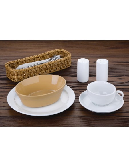 Plats à gratin ovales Olympia Stoneware 180x133 mm - Lot de 6